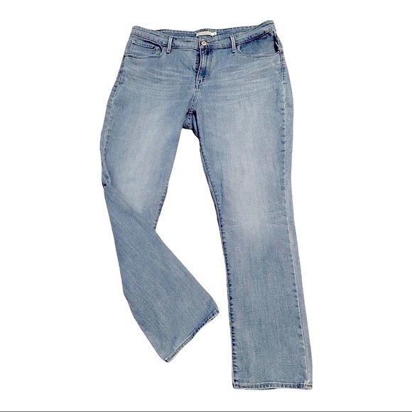 Levi’s Classic Mid-rise Skinny Jeans Women’s Size 18 Light Wash Like New - Picture 1 of 9